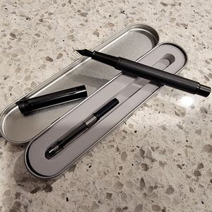 Matte Black Forest Fountain Pen Extra Fine Nib